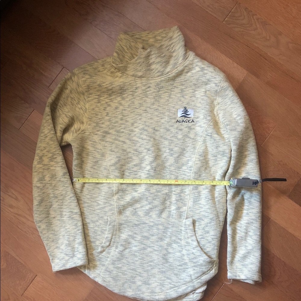 Alaska Women's Cream Marled Cowl Neck Sweater